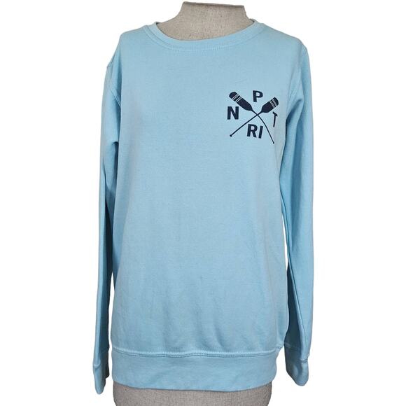 Light Blue Crew Neck Sweatshirt Size Small - Picture 1 of 5